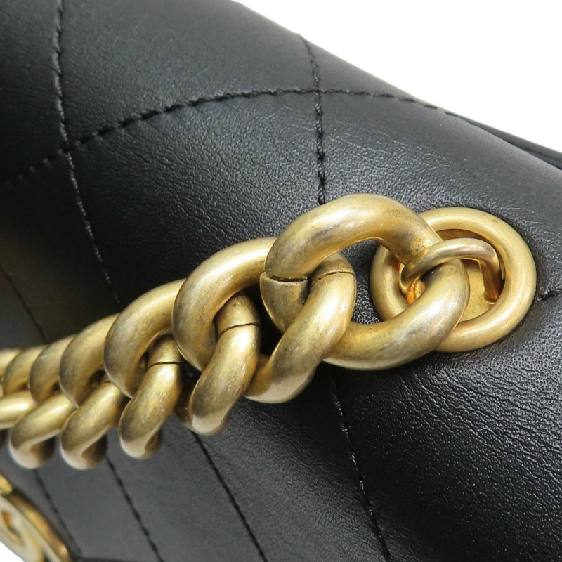 黑色 菱格紋牛皮 Flap Bag 肩背包【CHANEL 香奈兒】-18