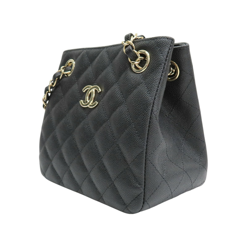 黑色 粒面牛皮 水桶包 肩背包 AS3176【CHANEL 香奈兒】 AS3176-2