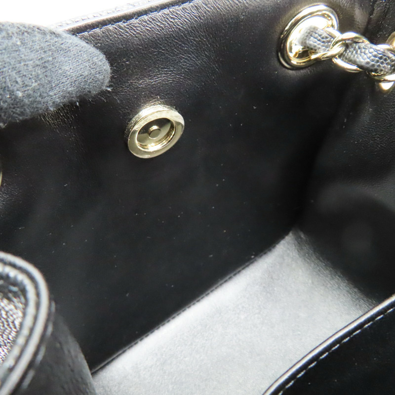 黑色 粒面牛皮 水桶包 肩背包 AS3176【CHANEL 香奈兒】 AS3176-4