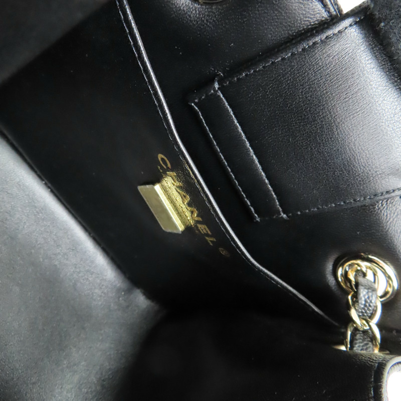 黑色 粒面牛皮 水桶包 肩背包 AS3176【CHANEL 香奈兒】 AS3176-5