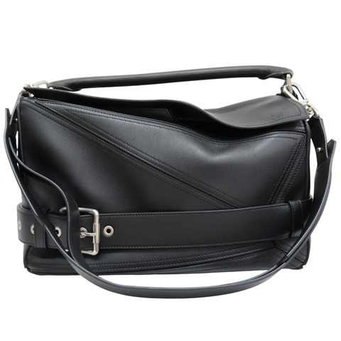 黑色 牛皮 肩背包【LOEWE 羅威】 B510BP1X01