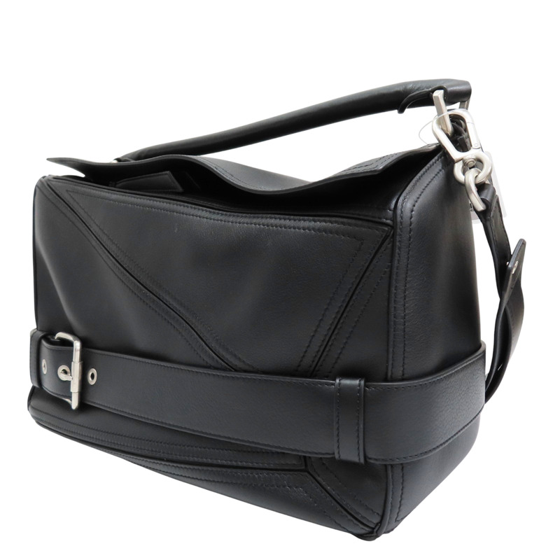 黑色 牛皮 肩背包【LOEWE 羅威】 B510BP1X01-2