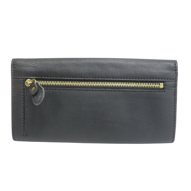 黑色 牛皮 兩折長夾 【Chloe 克羅伊】-1