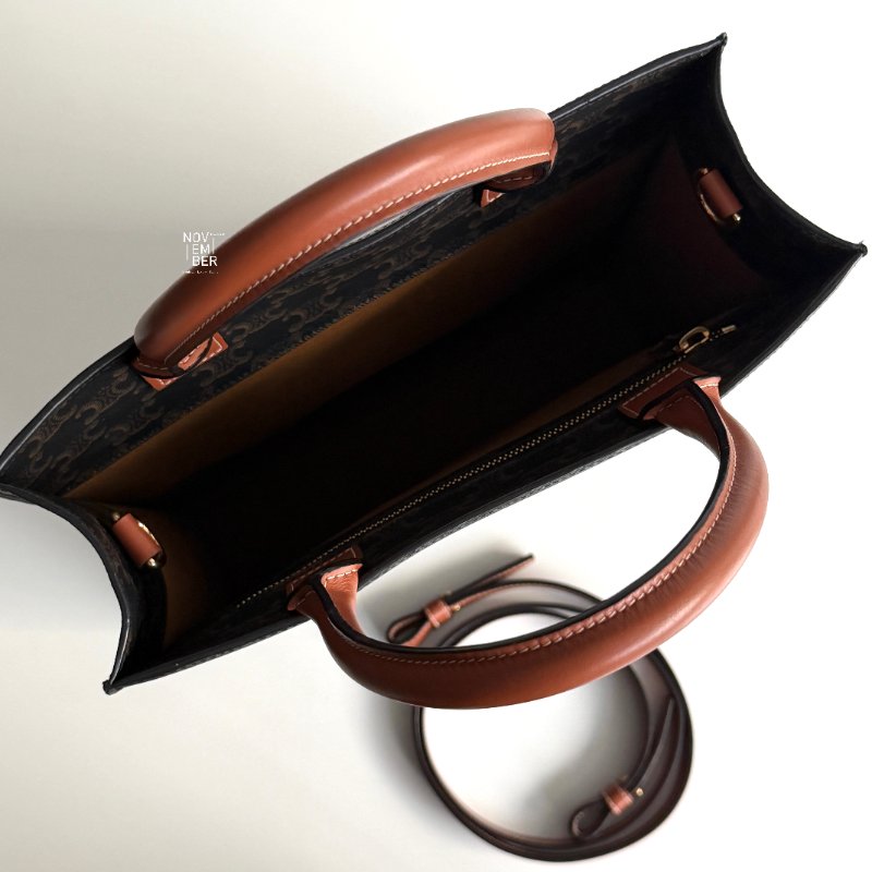 閒置新🙌🏻 Celine 瑟琳 Vertical Cabas 老花托特包 大號-2