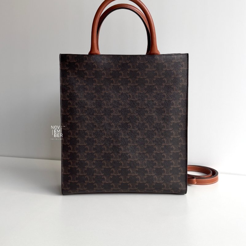 閒置新🙌🏻 Celine 瑟琳 Vertical Cabas 老花托特包 大號-5