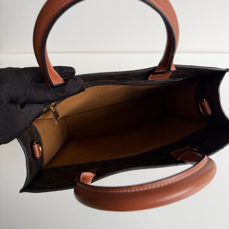 閒置新🙌🏻 Celine 瑟琳 Vertical Cabas 老花托特包 大號-12