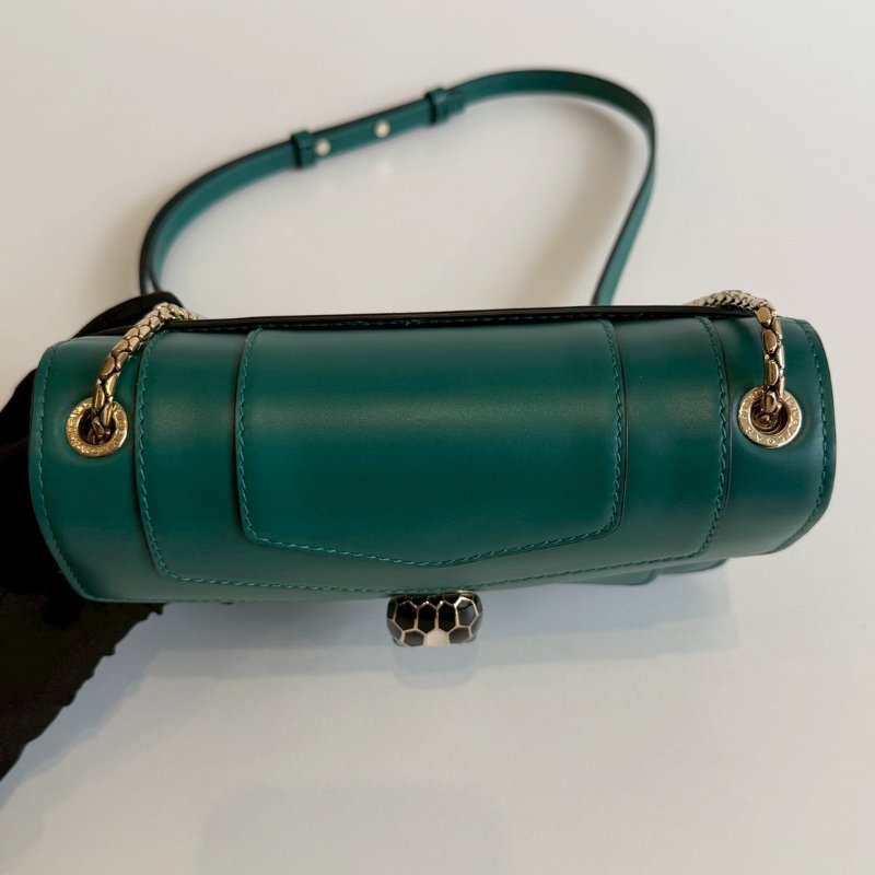 閒置新🙌🏻 Bvlgari 寶格麗 Serpenti Forever 斜揹包 綠-14