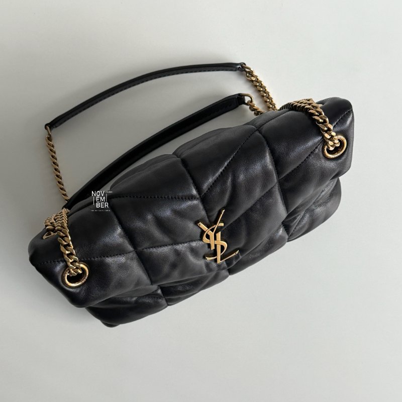 閒置新🙌🏻 Saint Laurent YSL 聖羅蘭 Puffer 黑金小號-2