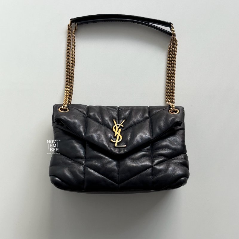 閒置新🙌🏻 Saint Laurent YSL 聖羅蘭 Puffer 黑金小號-5