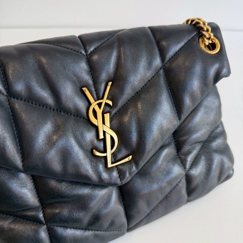 閒置新🙌🏻 Saint Laurent YSL 聖羅蘭 Puffer 黑金小號-8