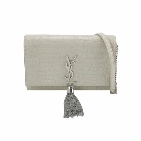 Saint Laurent Kate凱特包小號牛皮鱷魚紋YSL標誌斜挎包單肩包