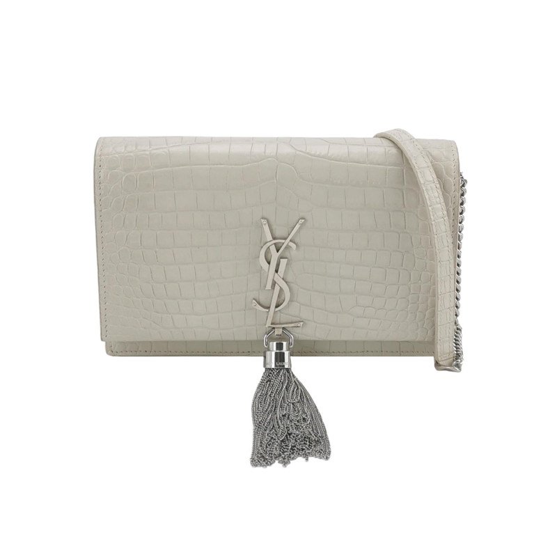 Saint Laurent Kate凱特包小號牛皮鱷魚紋YSL標誌斜挎包單肩包-0