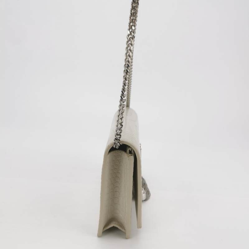 Saint Laurent Kate凱特包小號牛皮鱷魚紋YSL標誌斜挎包單肩包-3