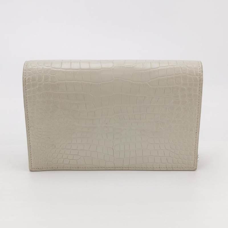 Saint Laurent Kate凱特包小號牛皮鱷魚紋YSL標誌斜挎包單肩包-4