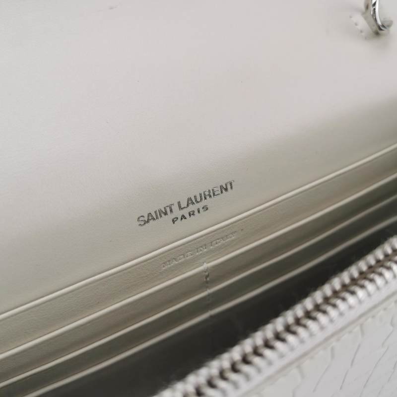 Saint Laurent Kate凱特包小號牛皮鱷魚紋YSL標誌斜挎包單肩包-7