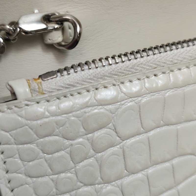 Saint Laurent Kate凱特包小號牛皮鱷魚紋YSL標誌斜挎包單肩包-14