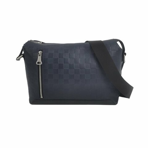 Louis Vuitton(LV)Discovery小號牛皮棋盤格斜挎包單肩包