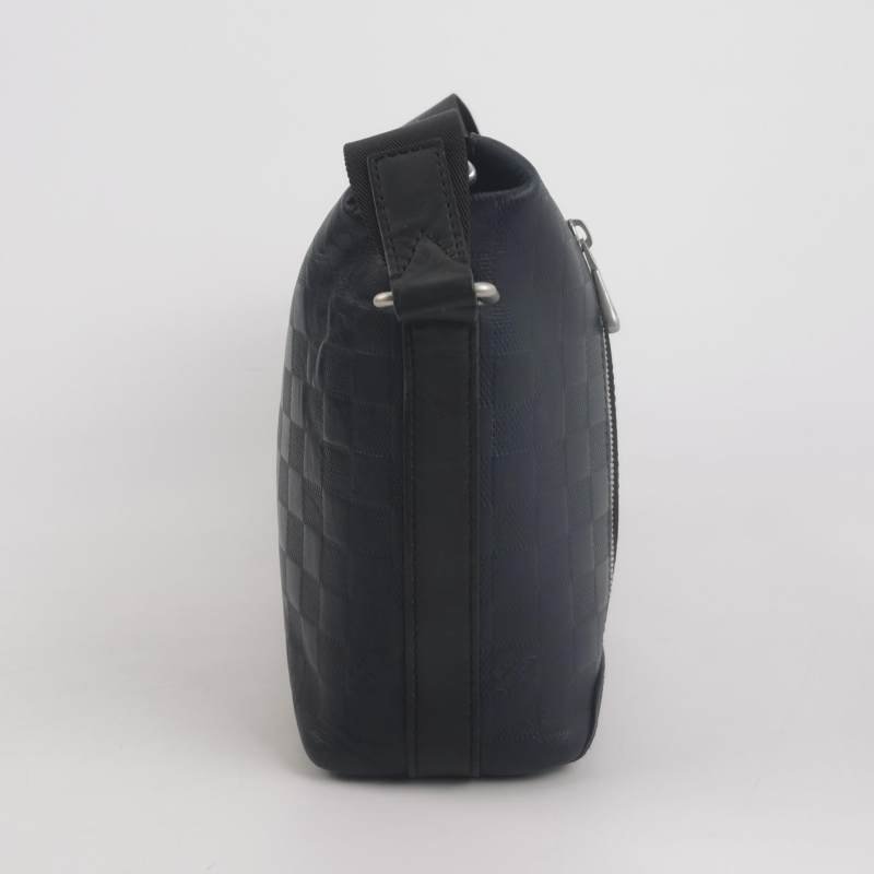 Louis Vuitton(LV)Discovery小號牛皮棋盤格斜挎包單肩包-3