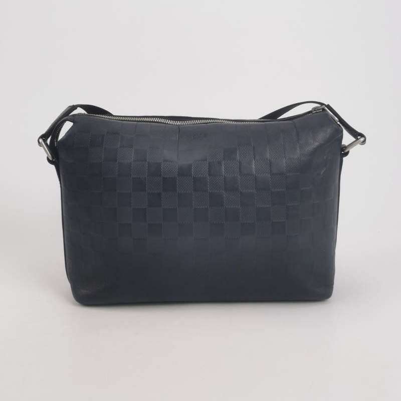 Louis Vuitton(LV)Discovery小號牛皮棋盤格斜挎包單肩包-4