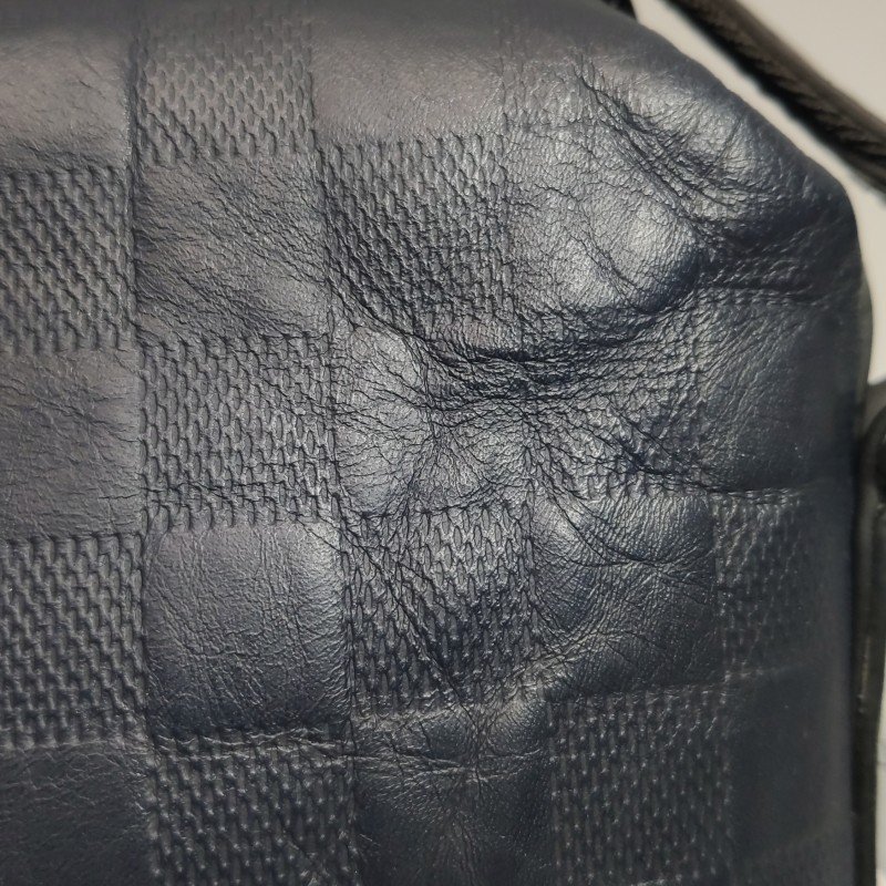 Louis Vuitton(LV)Discovery小號牛皮棋盤格斜挎包單肩包-17