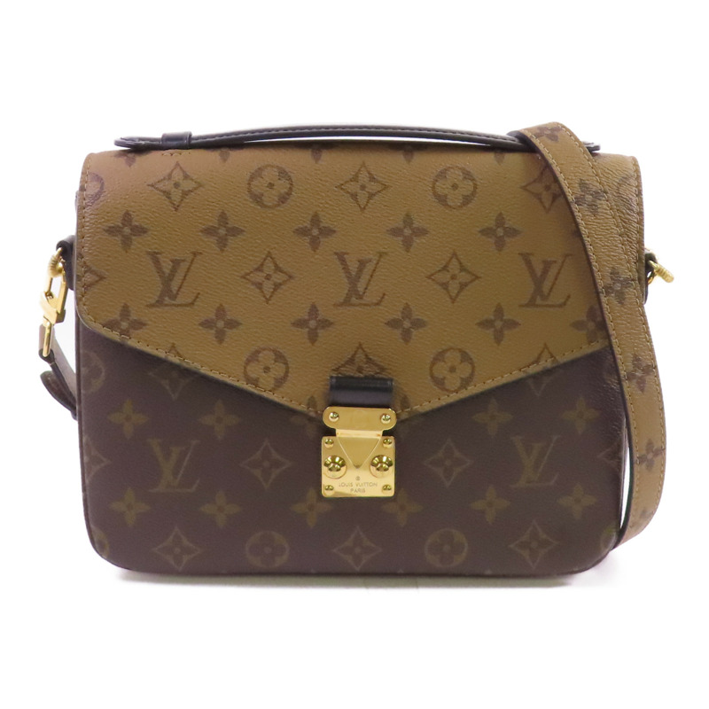 LOUIS VUITTON Monogram Reverse Pochette Metis金扣手挽肩背兩用袋-0