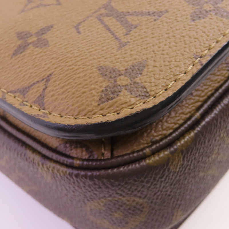 LOUIS VUITTON Monogram Reverse Pochette Metis金扣手挽肩背兩用袋-7