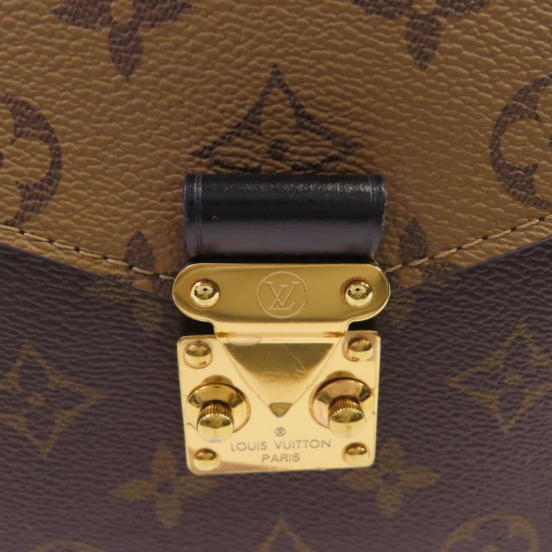 LOUIS VUITTON Monogram Reverse Pochette Metis金扣手挽肩背兩用袋-10