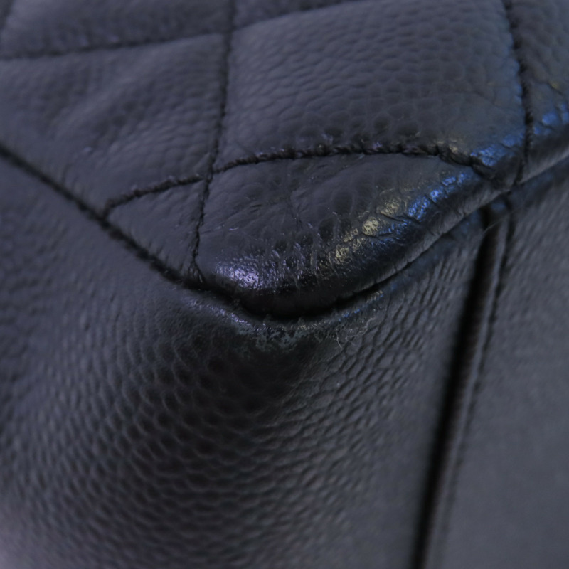 CHANEL 牛皮皮革GST Grand Shopping Tote Bag金扣鏈帶肩背袋-5