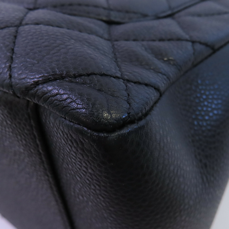 CHANEL 牛皮皮革GST Grand Shopping Tote Bag金扣鏈帶肩背袋-8