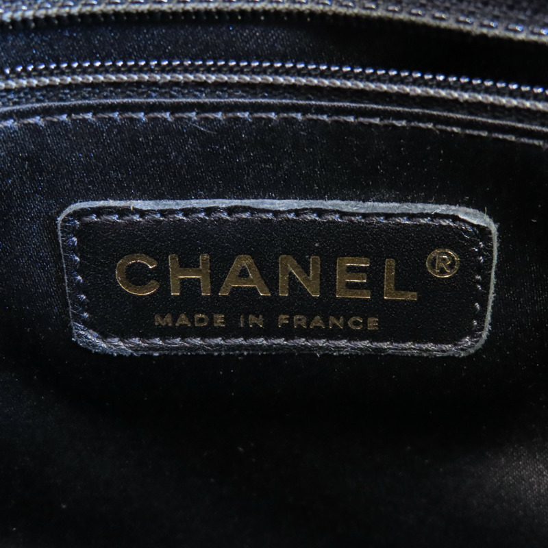 CHANEL 牛皮皮革GST Grand Shopping Tote Bag金扣鏈帶肩背袋-13