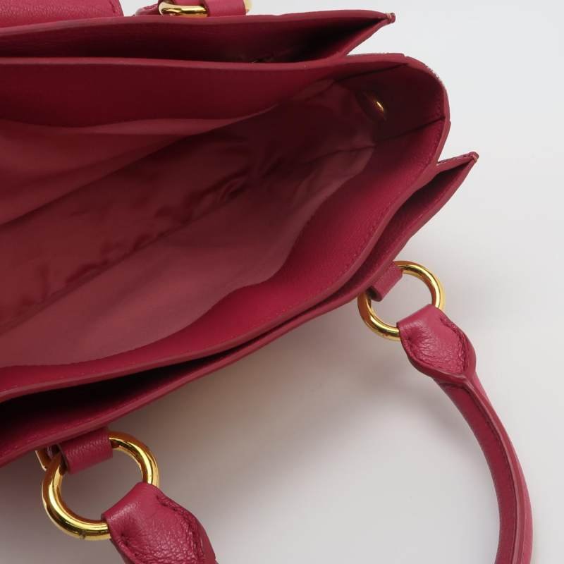 Miu Miu Madras羊皮拼色斜挎包單肩包-6