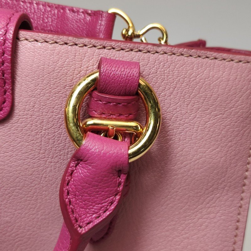 Miu Miu Madras羊皮拼色斜挎包單肩包-14