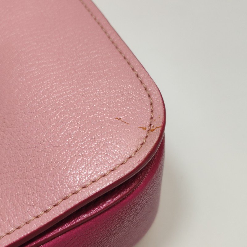 Miu Miu Madras羊皮拼色斜挎包單肩包-18