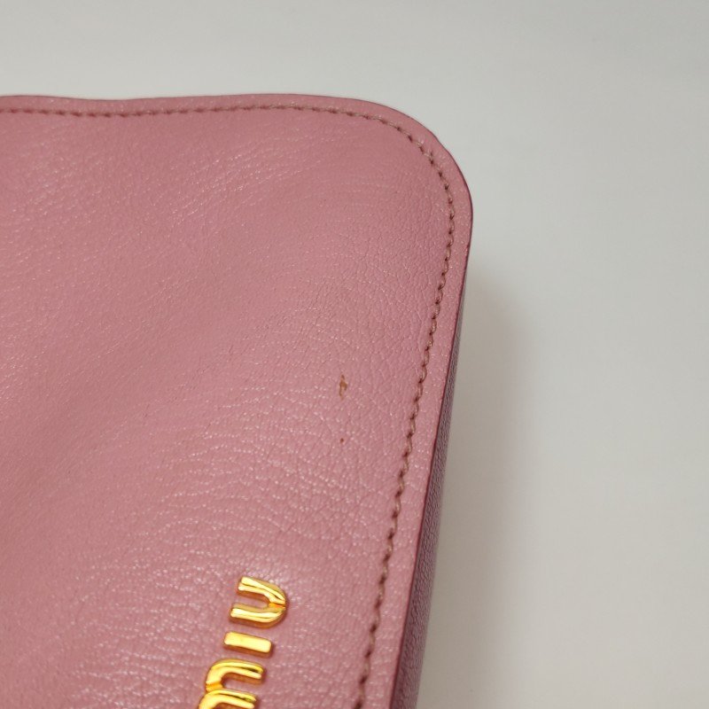 Miu Miu Madras羊皮拼色斜挎包單肩包-19