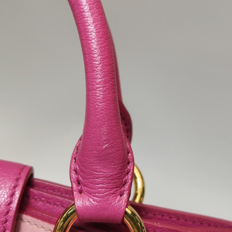 Miu Miu Madras羊皮拼色斜挎包單肩包-21