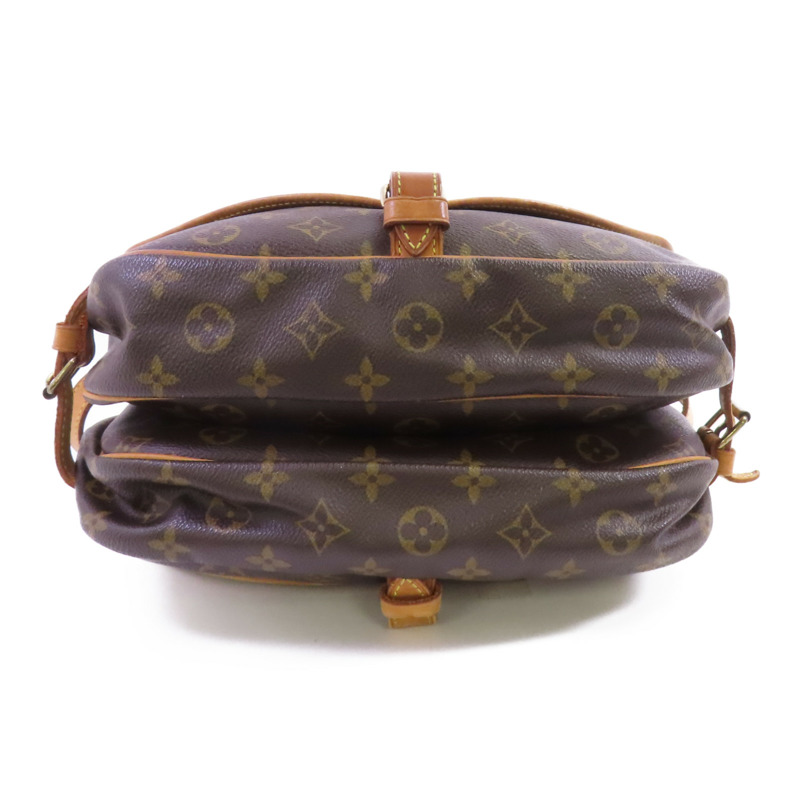 LOUIS VUITTON Monogram Saumur 30金扣肩背袋-3