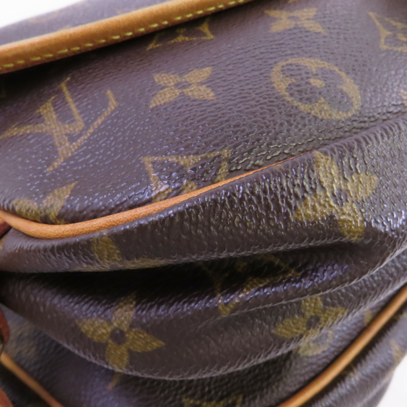 LOUIS VUITTON Monogram Saumur 30金扣肩背袋-7