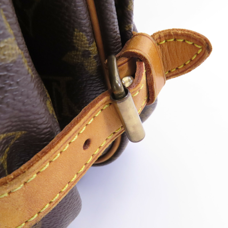 LOUIS VUITTON Monogram Saumur 30金扣肩背袋-10