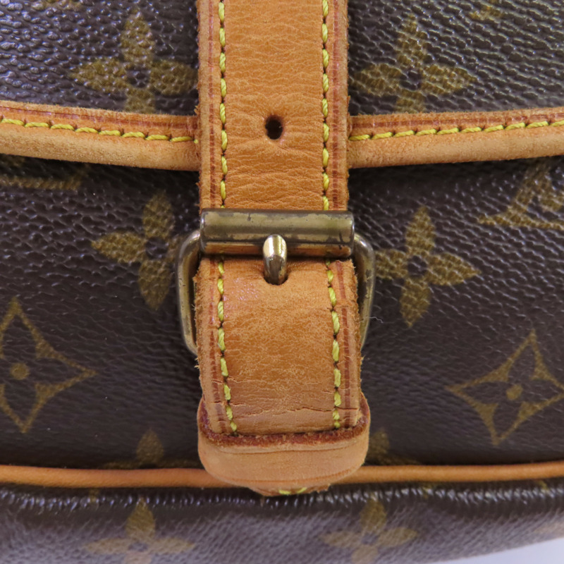LOUIS VUITTON Monogram Saumur 30金扣肩背袋-20