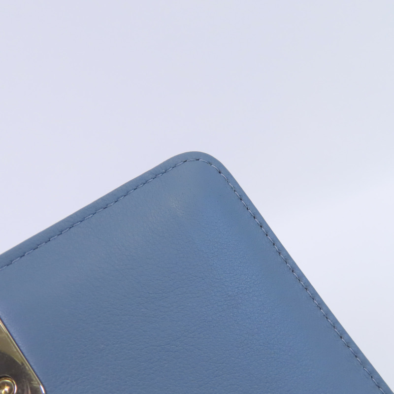 CHANEL 牛皮皮革Boy North South金扣鏈帶肩背袋-11