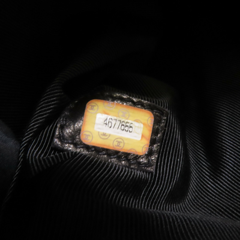 CHANEL 牛皮皮革Vintage Tote Bag金扣肩背袋-8