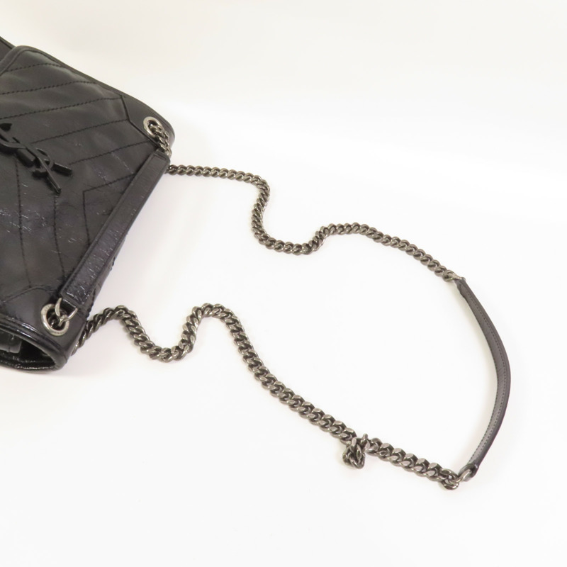 SAINT LAURENT PARIS 牛皮皮革Niki Medium鏈帶肩背袋-4