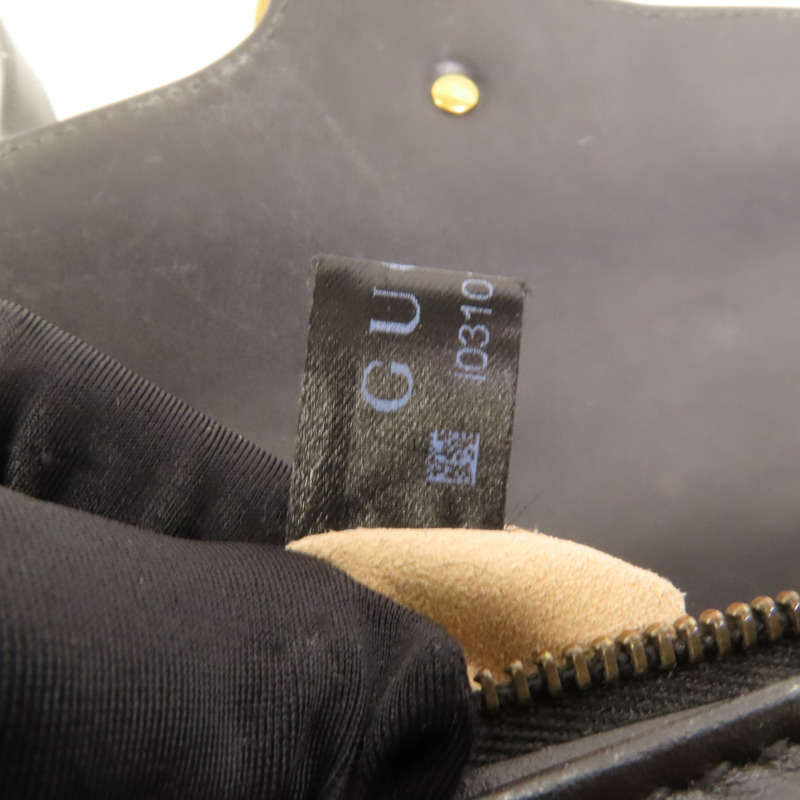 GUCCI 牛皮皮革GG Marmont金扣肩背袋-10