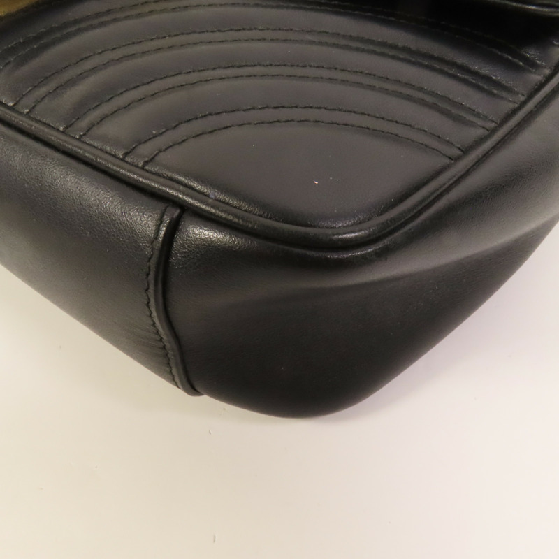 GUCCI 牛皮皮革GG Marmont金扣肩背袋-15