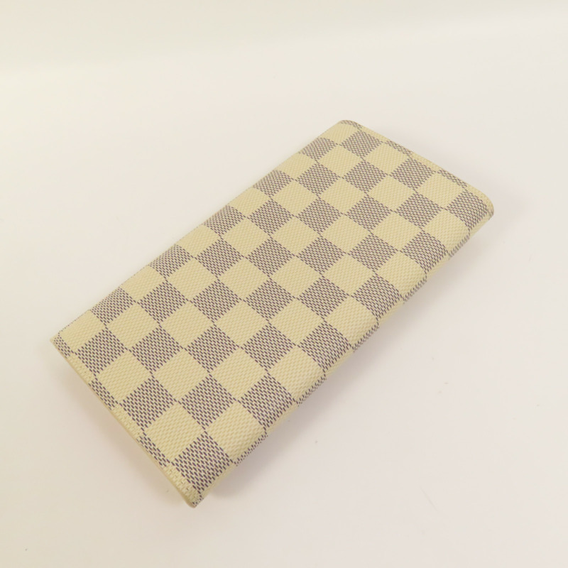 LOUIS VUITTON Damier Azur Vivienne Holiday金扣長銀包-4