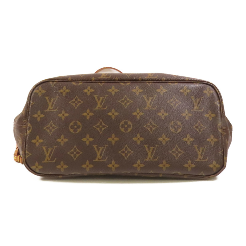 LOUIS VUITTON Monogram Neverfull MM金扣手挽袋-3