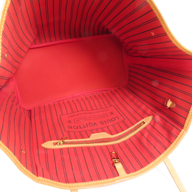 LOUIS VUITTON Monogram Neverfull MM金扣手挽袋-5