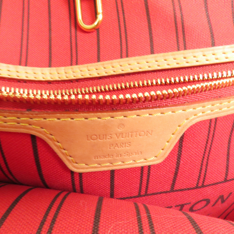 LOUIS VUITTON Monogram Neverfull MM金扣手挽袋-7