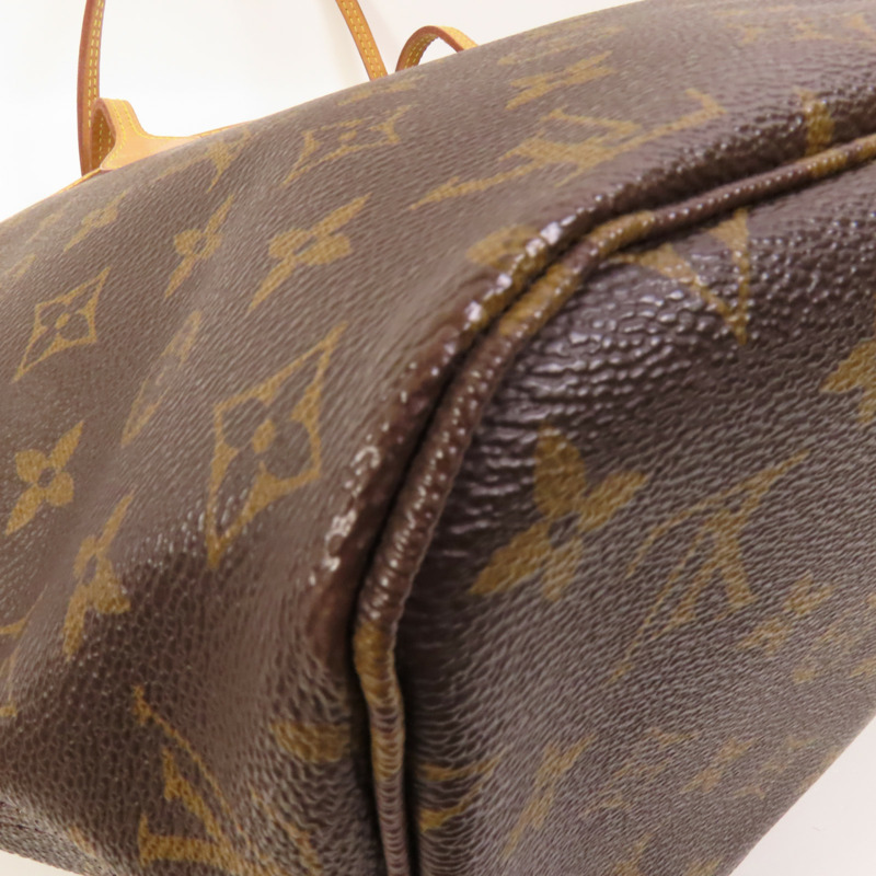 LOUIS VUITTON Monogram Neverfull MM金扣手挽袋-12