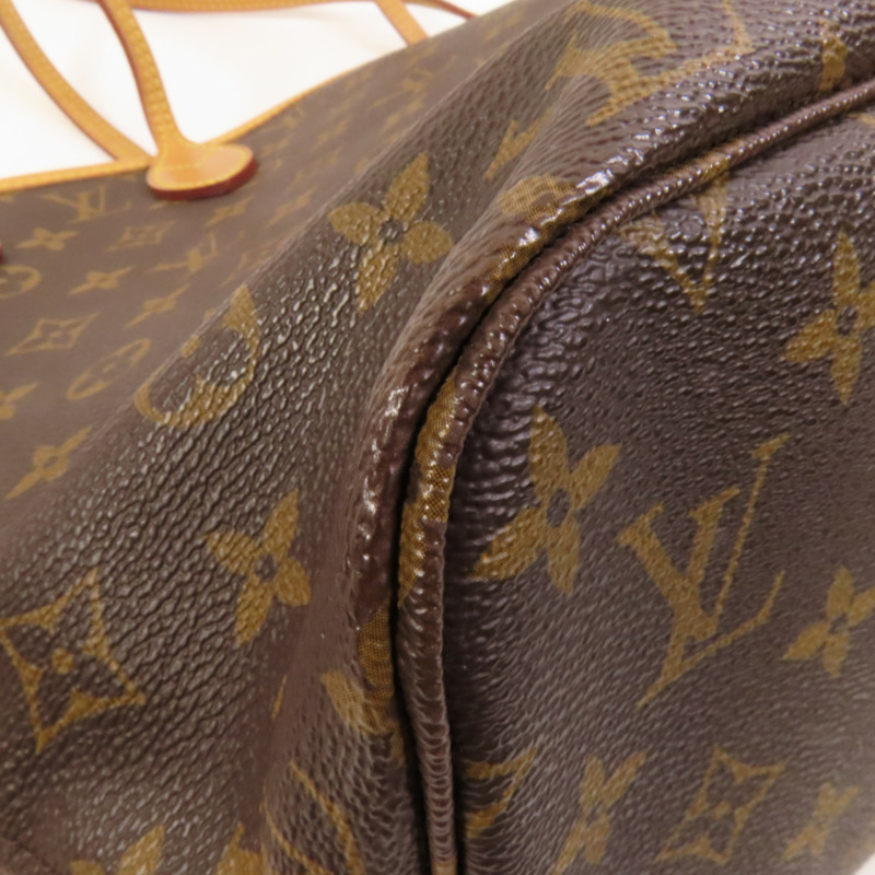 LOUIS VUITTON Monogram Neverfull MM金扣手挽袋-13